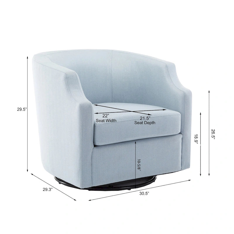 Swivel Glider Barrel Chair