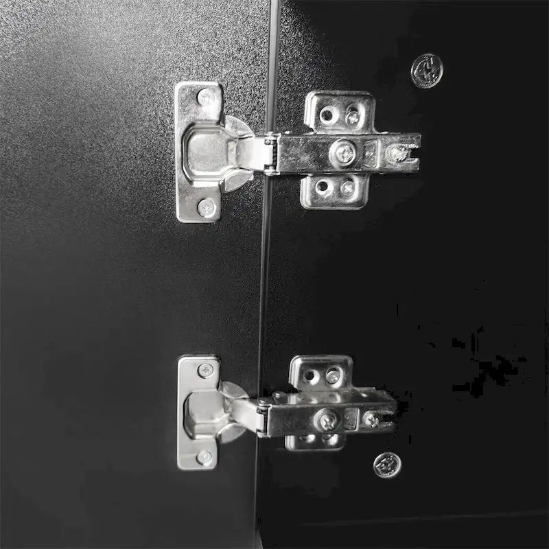 Merax TV Stand with 2 Illuminated Glass Shelves, High Gloss Entertainment Center for TVs Up to 80 - n/a