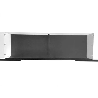 Merax TV Stand with 2 Illuminated Glass Shelves, High Gloss Entertainment Center for TVs Up to 80 - n/a