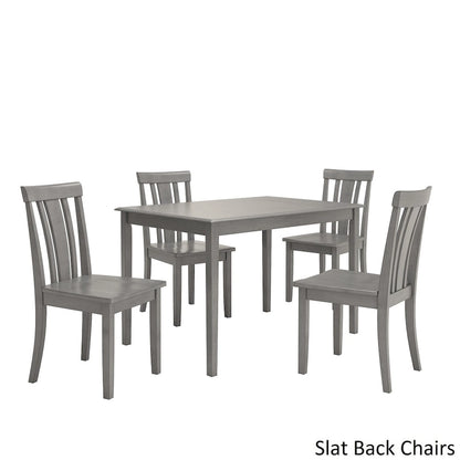Wilmington II 48-Inch Rectangular Antique Grey 5-Piece Dining Set by iNSPIRE Q Classic