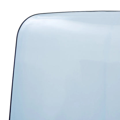 Stackable Acrylic Minimalist Plastic Dining Chair Modern Full Back Transparent Accent Side Chair for Kitchen Set of 4