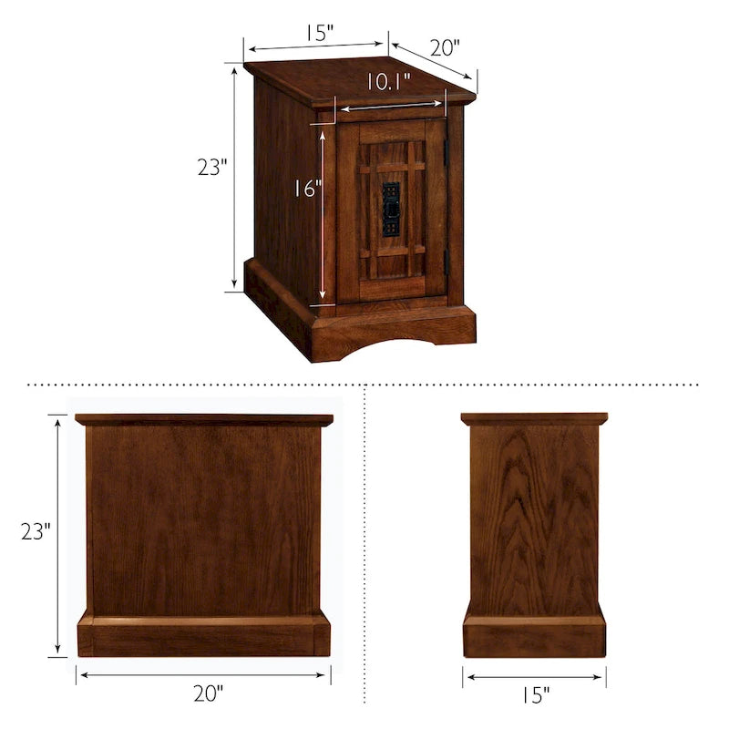 Leick Home Mission Cabinet End Table