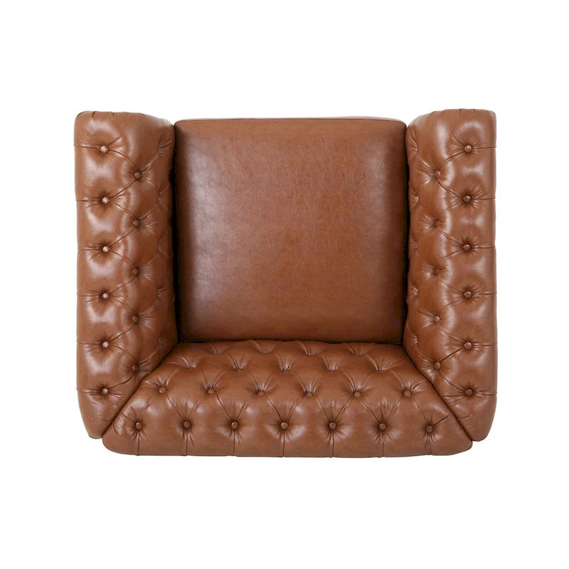Silverdale Traditional Chesterfield Club Chair by Christopher Knight Home