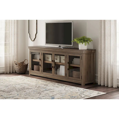 Signature Design by Ashley Boardernest Brown 85 TV Stand for TVs up to 97 - 85W x 18D x 33H