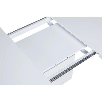 Somette Richard White and Stainless Steel 2-Piece Dining Set