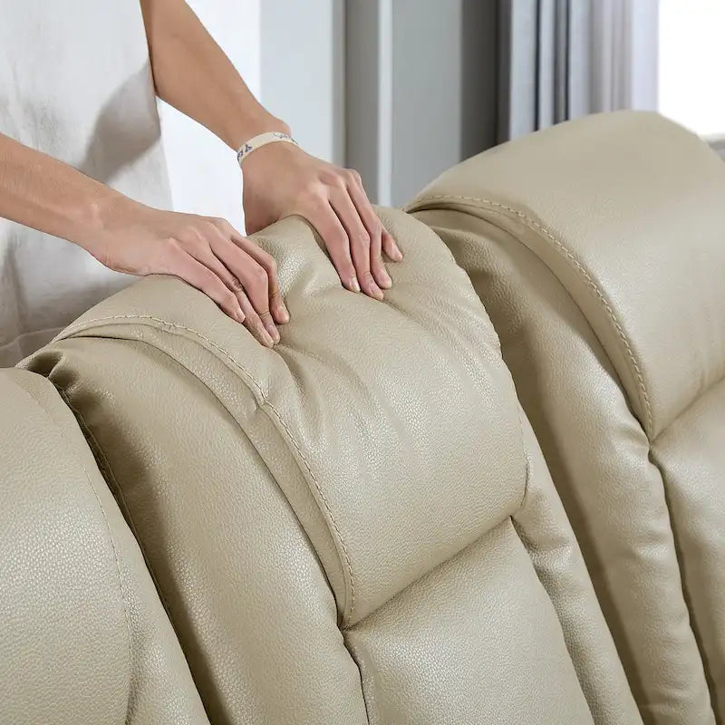 Bonded Leather Recliner Sofa