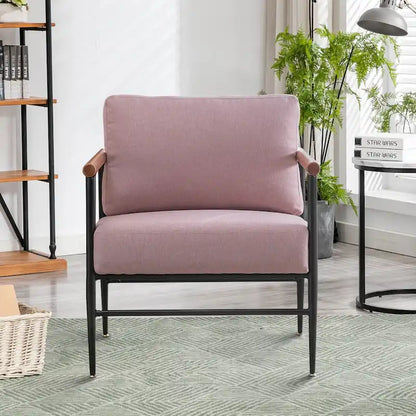 Ebello Comfy Simple Upholstered Single Armchair for Living Room