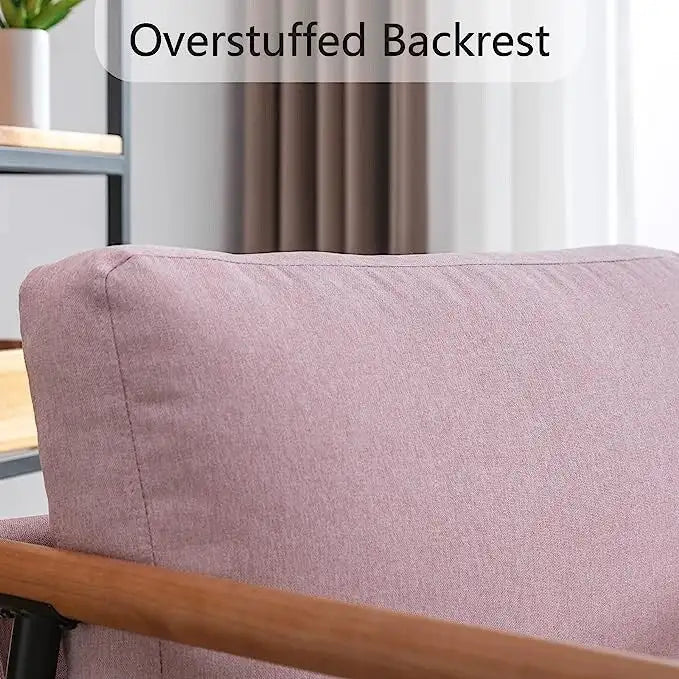 Ebello Comfy Simple Upholstered Single Armchair for Living Room