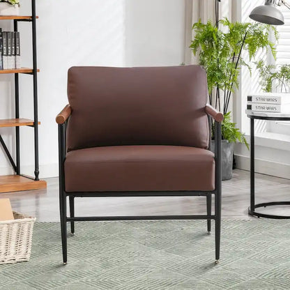 Ebello Comfy Simple Upholstered Single Armchair for Living Room