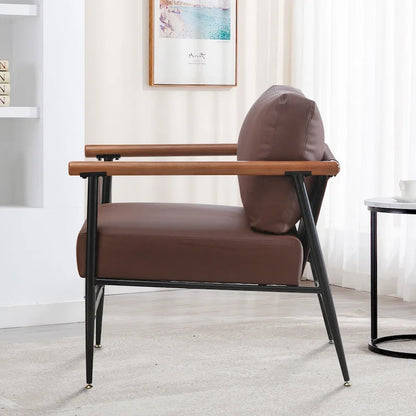 Ebello Comfy Simple Upholstered Single Armchair for Living Room