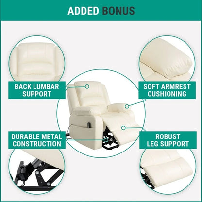 Electric Power Lift Recliner Chair Sofa, Remote Controlled Power Lift Chair, Comfortable Power Lift Recliners for Elderly