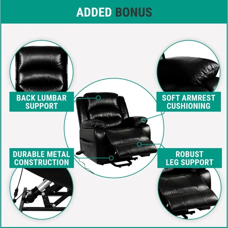 Electric Power Lift Recliner Chair Sofa, Remote Controlled Power Lift Chair, Comfortable Power Lift Recliners for Elderly