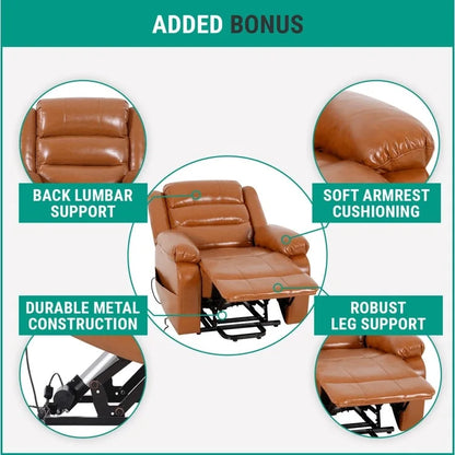 Electric Power Lift Recliner Chair Sofa, Remote Controlled Power Lift Chair, Comfortable Power Lift Recliners for Elderly