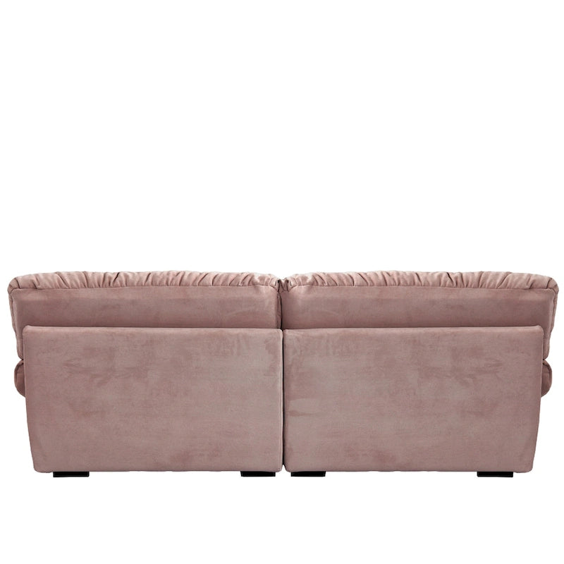 89 Suede Sectional Sofa Cloud Shape Couch for Living Room