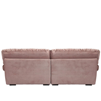 89 Suede Sectional Sofa Cloud Shape Couch for Living Room