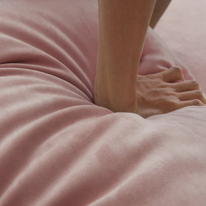 89 Suede Sectional Sofa Cloud Shape Couch for Living Room