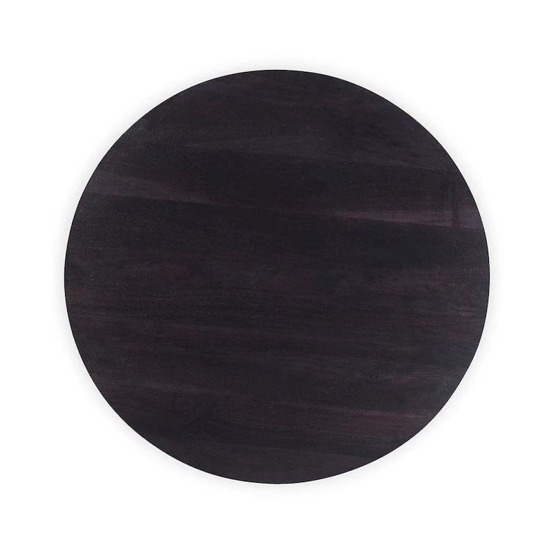 Aurelle Home Modern Solid Acacia Wood Round Base Coffee Table