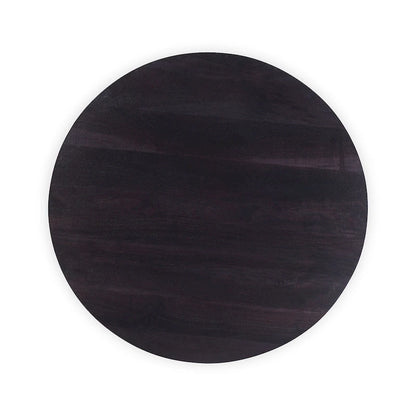 Aurelle Home Modern Solid Acacia Wood Round Base Coffee Table