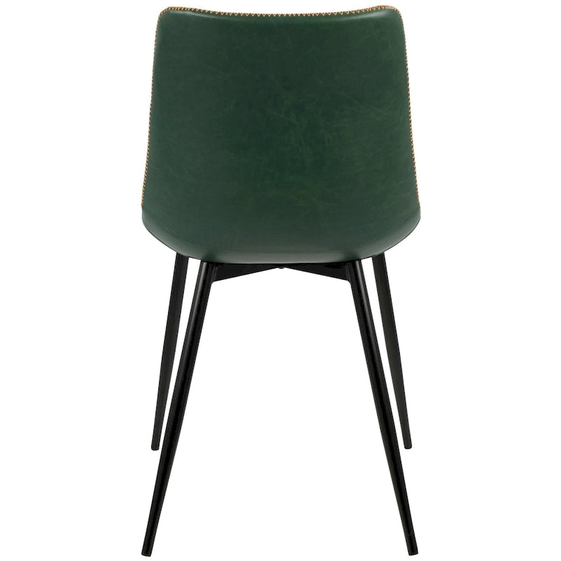 Carson Carrington Kantsjo Industrial Vintage Faux Leather Dining Chair (Set of 2)