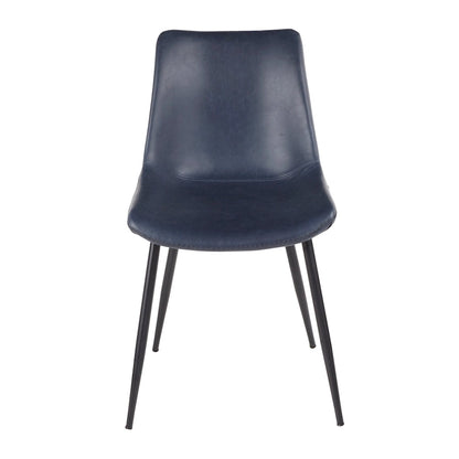 Carson Carrington Kantsjo Industrial Vintage Faux Leather Dining Chair (Set of 2)