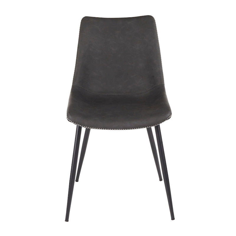 Carson Carrington Kantsjo Industrial Vintage Faux Leather Dining Chair (Set of 2)