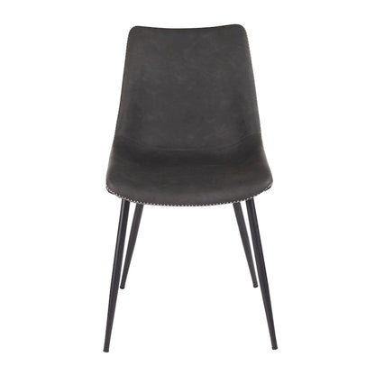 Carson Carrington Kantsjo Industrial Vintage Faux Leather Dining Chair (Set of 2)