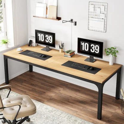 78.7 Inches Extra Long Computer Desk 2 Person Desk Large Writing Desk