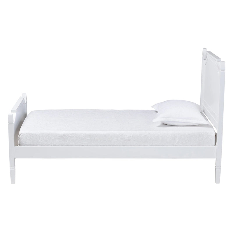Mariana Classic and Traditional White Finished Wood Platform Bed