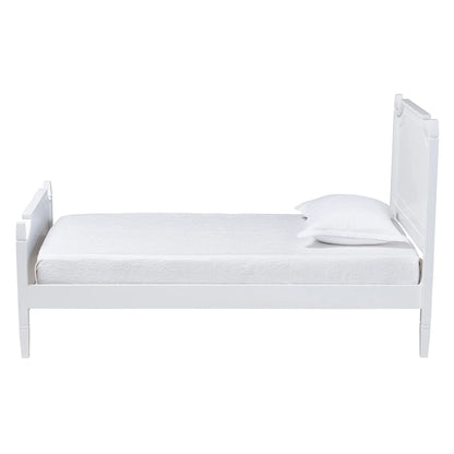 Mariana Classic and Traditional White Finished Wood Platform Bed