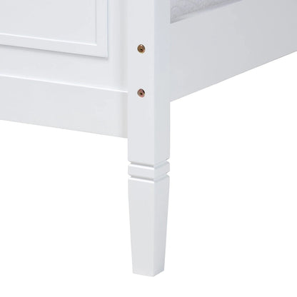 Mariana Classic and Traditional White Finished Wood Platform Bed