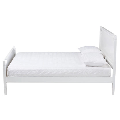 Mariana Classic and Traditional White Finished Wood Platform Bed