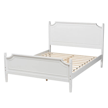 Mariana Classic and Traditional White Finished Wood Platform Bed