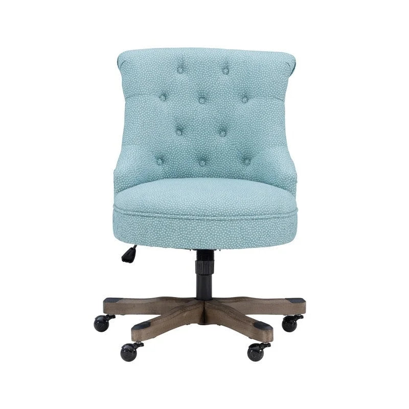 Bond Blue Speckled Upholstered Office Chair