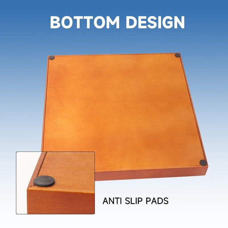 GSE 14 Giant Wooden Tic Tac Toe Game Set for Kids and Adults. Great for Office, Living Guest Room, Coffee Table Dcor Game