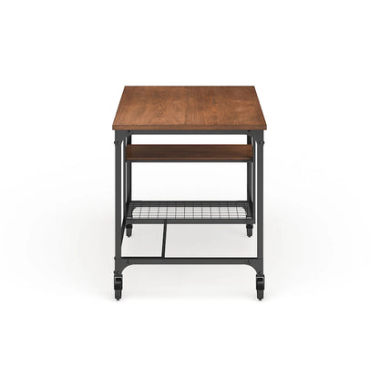 Ursa Industrial Oak 48-inch Metal Computer Desk by Furniture of America
