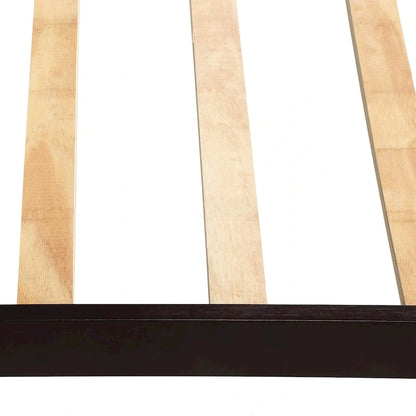 Wood Platform Bed with Headboard and Footboard