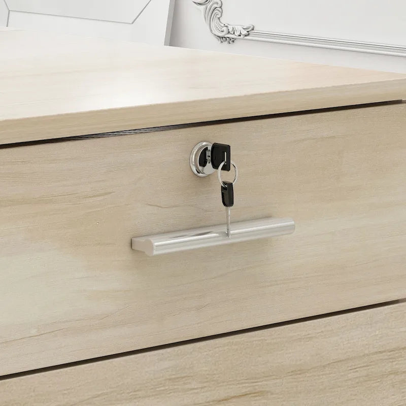 FUFU&GAGA Peninsula Wood Reception Desk Working Desk Secretary Desk