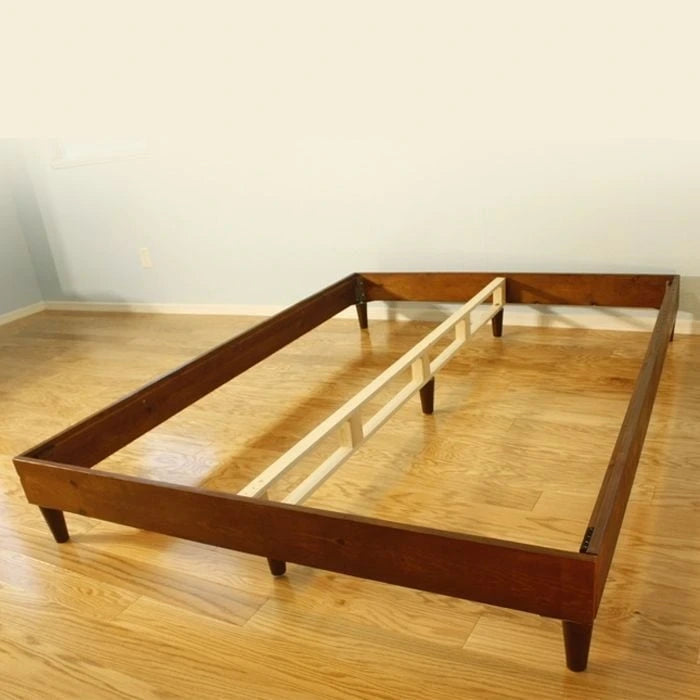 Natural Wood Platform Bed Frame for Latex or Memory Foam Mattress