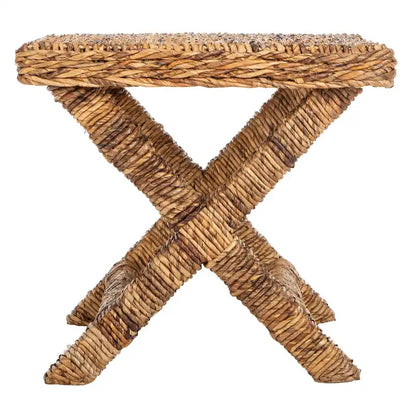 SAFAVIEH Suzette Natural Wicker x-Bench - 22 x 22 x 19.5 - 22Wx22Dx20H