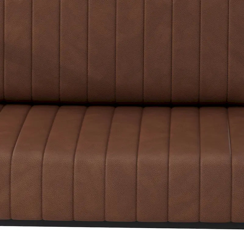 PU Leather Feature Armchair with Thick Padded Backrest