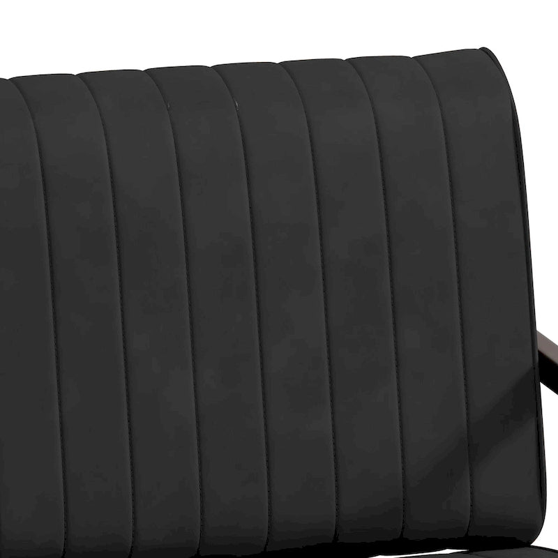 PU Leather Feature Armchair with Thick Padded Backrest