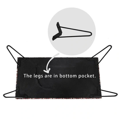 Adeco Bench Ottoman Fabric Rectangular Footrest Upholstered Bedroom