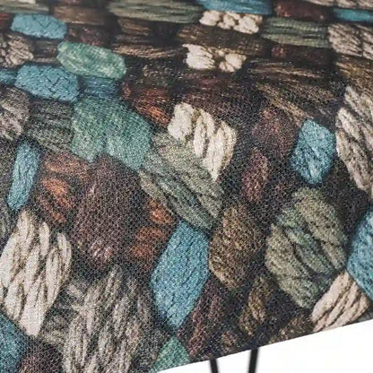 Adeco Bench Ottoman Fabric Rectangular Footrest Upholstered Bedroom