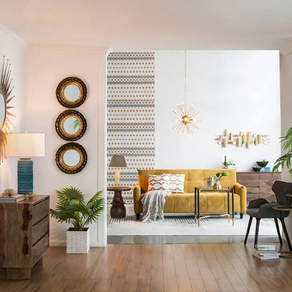 A&B Home 79-inch Mustard Large Biscuit Tufted Sofa Bed