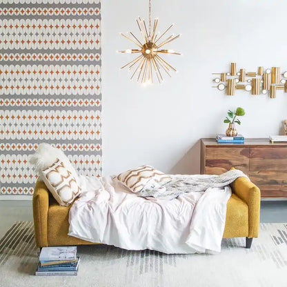 A&B Home 79-inch Mustard Large Biscuit Tufted Sofa Bed