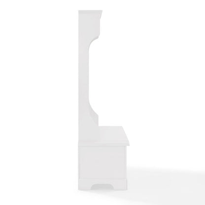 Campbell Classic White Wooden Hall Tree