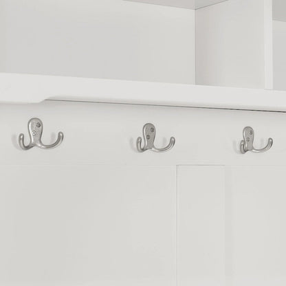 Campbell Classic White Wooden Hall Tree