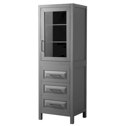 Daria Linen Tower with Cabinet Storage and 3 Drawers