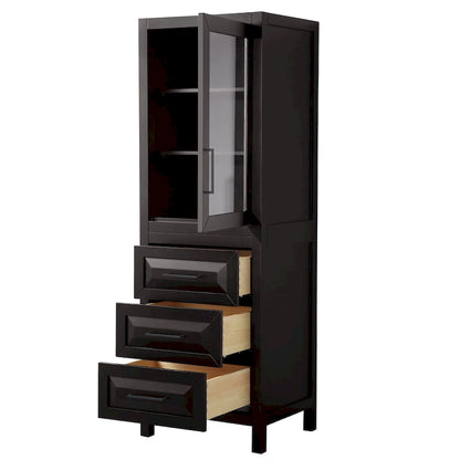 Daria Linen Tower with Cabinet Storage and 3 Drawers