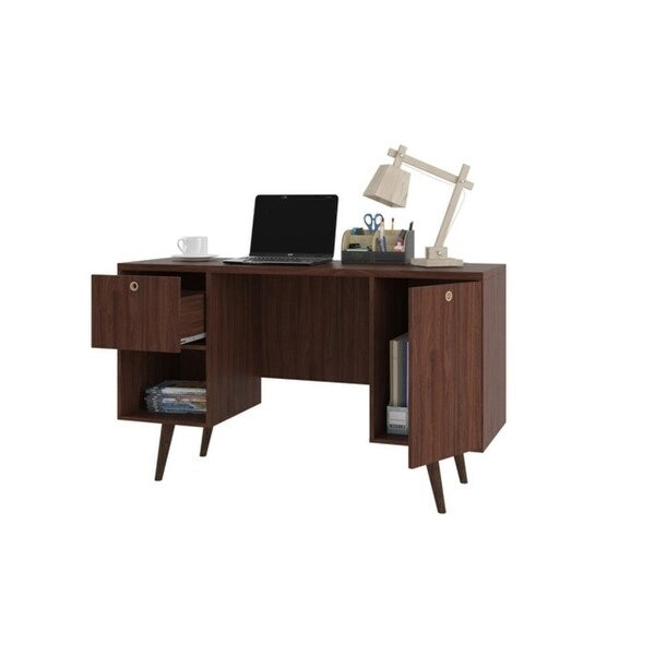 Edgar 1-Drawer Wood Mid Century Office Desk